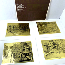 4 Lionel Barrymore Gold Etch Prints Set Unframed in a Collectors Portfolio Vtg - £7.94 GBP