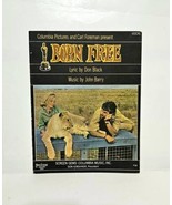 Born Free Don Black John Barry 1967 Sheet Music Vocals Piano Guitar - £11.82 GBP