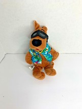 Warner Bros Scooby Doo Bean Bag Plush Stuffed Doll Toy 9 in Hawaiian Tou... - £8.56 GBP