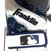 Franklin HEAT WAVE Baseball Batting Gloves Blue/Grey/White Youth M Medium - $12.62