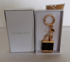 MICHAEL KORS EXTRA LARGE LOCK CHARM IN TORTOISE COLOR AUTHENTIC NWT - £35.19 GBP