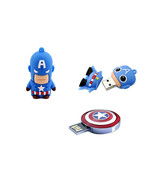 2.0 16gb 32gb 64gb 128gb Captain America Super Hero USB Flash Thumb Drive - £11.80 GBP+