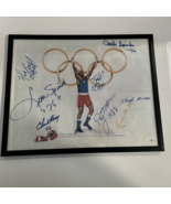 USA BOXING OLYMPIC ART SIGNED BY 8 BOXING OLYMPIANS, MEDALISTS, WORLD CH... - $675.00