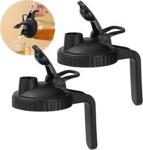 2 Pack Mason Jar Pour Spout Lids Plastic Pitcher Flip Top For Wide Mouth... - $12.99