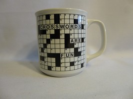 Crosswords Are Fun Coffee Mug Cup - £3.71 GBP