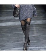 STELLA MCCARTNEY VEGETARIAN LEATHER PRINTED BOOTS, Sz 8.5/IT 38.5 - $292.05