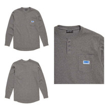 The Hundreds Mens Dim Long Sleeves Henley Sweatshirt Color-Gray Size-Small - £62.64 GBP