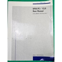 SPSS Base 2.0 Applications Guide By SPSS Inc For IBM/PC/XT/AT &amp; PS/2 1988 - €8,48 EUR
