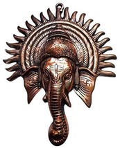 Ganesha Face with Sharp Sun Suraj Surya-vastu Friendly Trunk Direction W... - £38.82 GBP