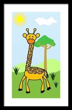 Baby’s Zoo Giraffe  - Art Print Home Decor Wall Art -   (frame not included) - £4.40 GBP+