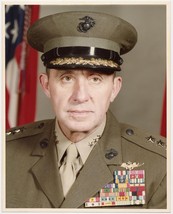 Vintage 8x10 Color Photo Of USMC United States Marine Corps Lieutenant G... - $10.00
