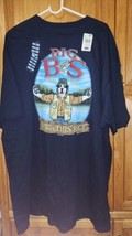 Big Dogs Big Bass BS Story &quot;It Was This Big&quot; Mens Navy Bl Short Sleeve Shirt 2X  - £17.30 GBP