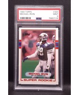 1989 Topps Michael Irvin #383 RC HOF PSA 9 Mint Dallas Cowboys Rookie - £28.32 GBP