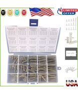 Complete 225pcs Mini Stainless Steel Compression Springs - 15 Sizes Incl... - $315.55 MXN
