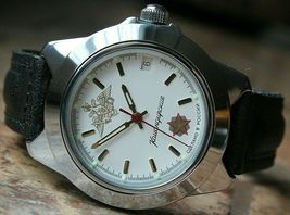 Vostok Komandirsky Auto Russian Military Wrist Watch # 641653 NEW - $109.99