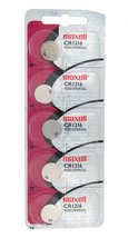 Maxell Lithium Battery CR1216 Pack of 5 Batteries - £4.85 GBP