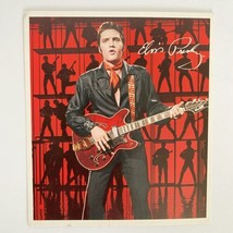 Elvis Red Guitar Collectible Candle Postcard Only Presley Enterprises Vintage - £10.44 GBP