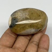 80.5g, 2.2&quot;x1.5&quot;x1&quot;, Yellow Ocean Jasper Palm-Stone @Madagascar, B18123 - £5.03 GBP