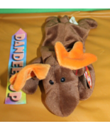 Ty Beanie Babies Chocolate Moose Stuffed Animal Toy With Tag 4-27-93 - £11.65 GBP