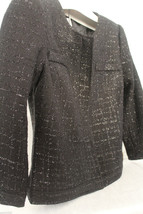 NWT Laundry by Shelli Segal Designer Jacket Sexy Black Elegant Dress Coat 2 $245 - £103.11 GBP