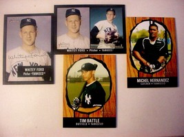 Lot of (4) 2003 Bowman Heritage New York Yankees Signature Baseball Cards-ex/mt - £7.84 GBP