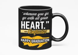 Make Your Mark Design Happy Graduation. Graduate, Black 11oz Ceramic Mug - £16.37 GBP+