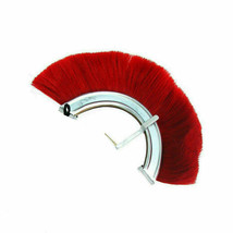 Red Plume Crest Brush For Roman Centurion Helmet Armor Reenactments Costume - £33.79 GBP