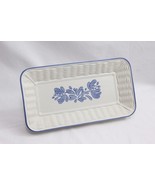 Pfaltzgraff Yorktowne Blue Basket Weave Bread Tray 12.5&quot; - $12.73