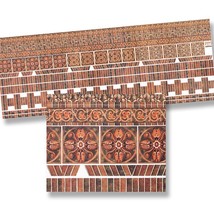 Dollhouse Ornamental Modern Brick Material Sheet 34979 World Model Minia... - £5.67 GBP