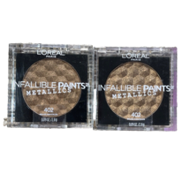 L&#39;oreal 402 Brass Knuckles Infallible Paints Metallic Eye Shadow Set of 2 - £12.37 GBP