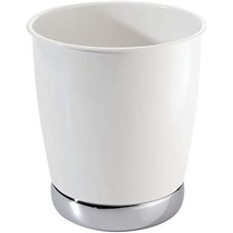 iDesign York Wastebasket, Metal Small Round Vintage Trash Can for Bathroom, - $41.07