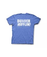 Dunder Mifflin THE OFFICE Funny T-shirt Heather Blue Very Soft Shirt - S... - £16.95 GBP