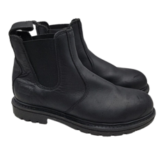 Red Wing Worx Boots 5424 Mens 8.5 WW Joist 6&quot; Romeo Steel Toe Black Chelsea - £61.14 GBP