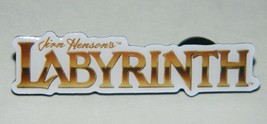 Jim Henson&#39;s Labyrinth Movie Name Logo Metal Enamel Die-Cut Pin NEW UNUSED - £4.74 GBP