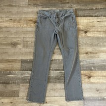 Riders by Lee Womens Herringbone Straight Chino Pants GRAY 16 LONG 38X30... - $9.66