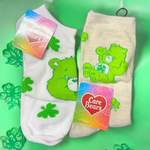 Care Bears Shamrocks Irish St. Patrick’s Day Socks Good Luck Bear Clovers - $180.25 MXN