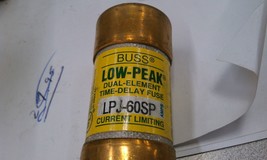 BUSSW LPJ-60SP, LOW PEAK DUAL-ELEMENT, TIME-DELAY FUSE, LOT OF 3 - $27.95