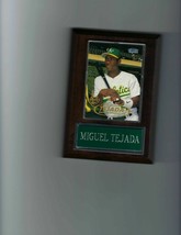 Miguel Tejada Plaque Baseball Oakland A&#39;s Athletics Mlb C - £0.00 GBP