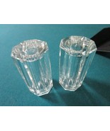 Oleg Cassini Crystal Pair Of Shakers 2 3/4&quot; New - €33,28 EUR