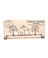 Classic Motifs School House and Heart Tree 12 Inch Fabric Holder With Dowel - $37.96 CAD