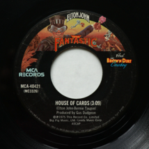Elton John - Someone Saved My Life Tonight/House Of Cards 45 rpm Vinyl 7&quot; Single - £11.15 GBP