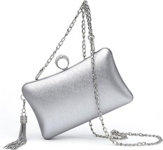 Clutch Purses for Women Wedding Women&#39;s Evening Handbags Evening Bag (Silver) - £19.38 GBP