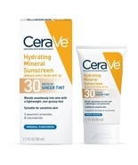 CeraVe Tinted Hydrating Mineral Sunscreen Lotion SPF 30 1.7 Fl Oz - $13.86
