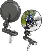 Motorcycle Mirrors,Motorcycle Mirrors For Handlebars,Car Accessories 3&quot; Round - £27.01 GBP