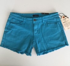 NEW BUTTER Super Soft Juniors Turquoise Blue 5 Pocket Shorts (Size 7) - £7.86 GBP