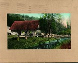 Vtg Postcard 1910 Shreveport, Louisiana Home on Creek w Foot Bridge S19 - $5.31