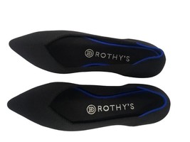 Rothy&#39;s The Pointed Toe Black Solid Ballet Flats Shoes Size US 7.5 - £67.26 GBP