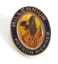 NRA Millennium Patron Member Lapel Pin Tie Tack National Rifle Association VTG - $9.99