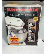 Kitchenaid 4.5 QT 10 Speed Mixer White, Bowl Attachments Shield USA-Made... - £259.24 GBP