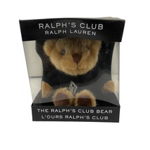 Ralph Lauren Ralph&#39;s Club Brown Teddy Bear GIFT Black Sweater Logo LIMITED New - £18.40 GBP